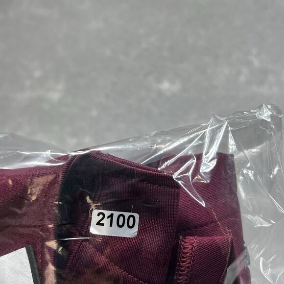 Nike Jersey Mens Large Maroon White Short Sleeve Baseball Button Up Logo Jersey - Picture 12 of 12